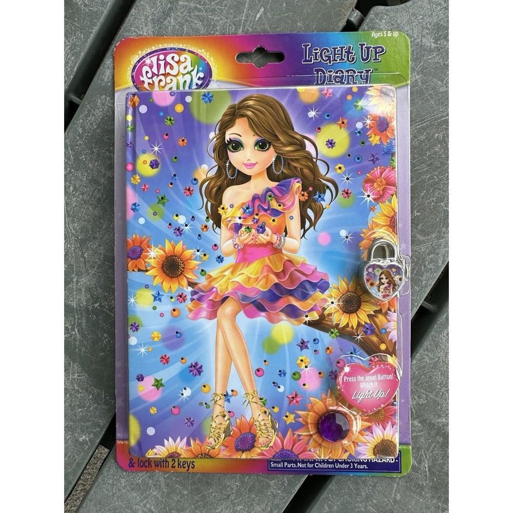 2012 Light Up Lisa Frank Tatey Bug Diary Journal New Lock And Key Sealed - Picture 5 of 6